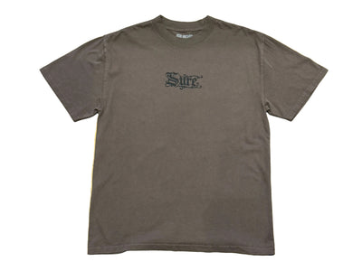 Sure - Rex Heavyweight T-Shirt - Faded Brown / Black