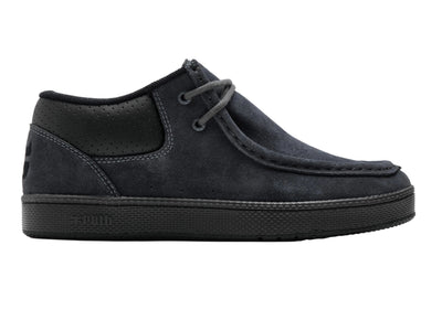 I-Path - Cats - Charcoal Suede / Perforated Black Leather
