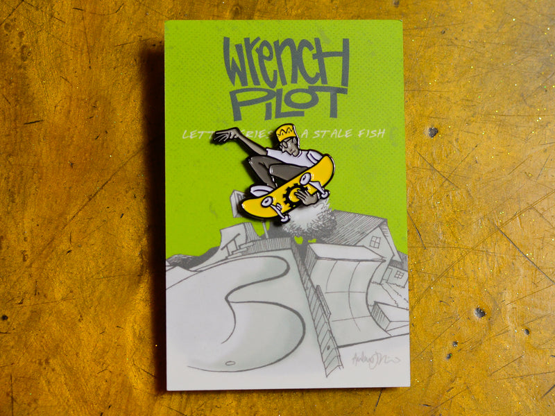 Andy Jenkins Stale Fish Pin - Yellow Deck