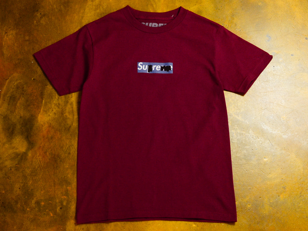 Sharpie T-Shirt - Burgundy / Navy