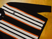Zip Knit Long Sleeve Polo - Black