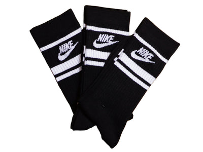 Nike Sportswear Everyday Essential Socks 3pk - Black / White