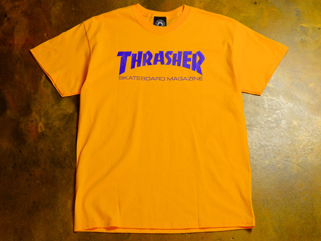 Thrasher Skate Mag T-Shirt - Gold / Purple