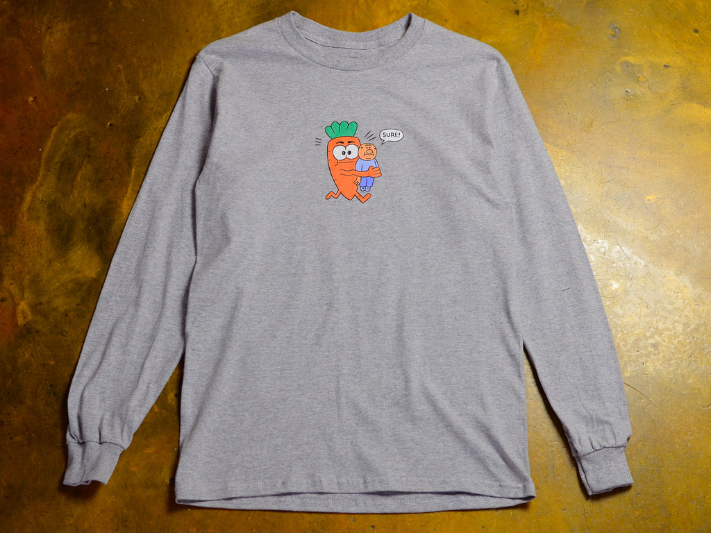 Carrot Carry Long Sleeve T-Shirt - Athletic Heather