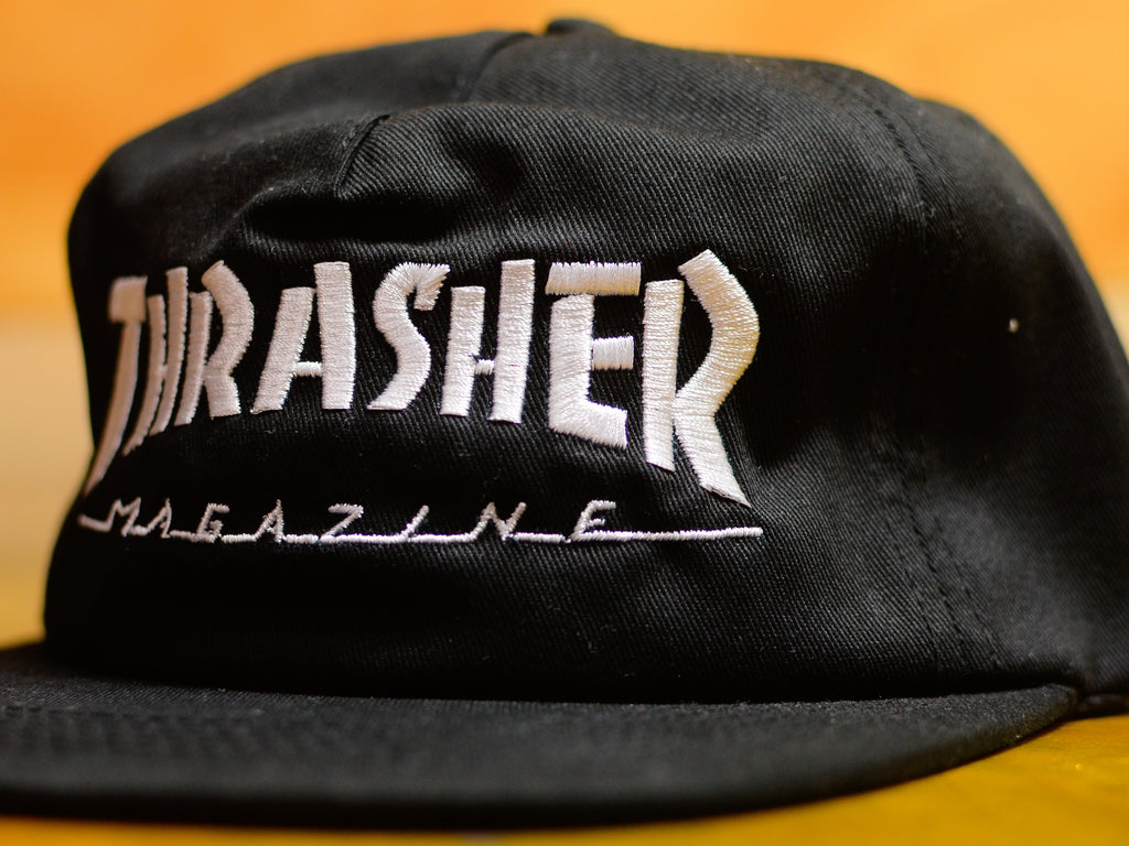 Thrasher Magazine Logo Snapback - Black / White