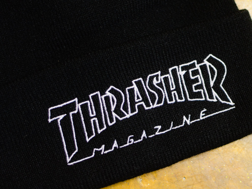 Thrasher Outlined Logo Beanie - Black