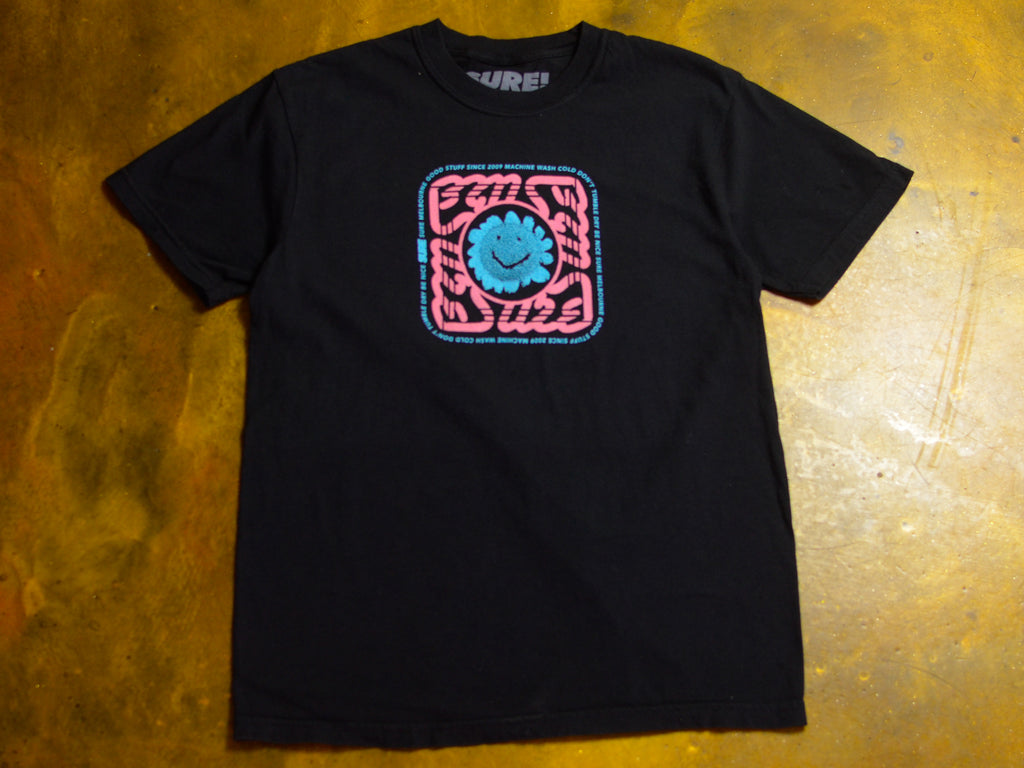 Mansfield Square T-Shirt - Black / Cyan