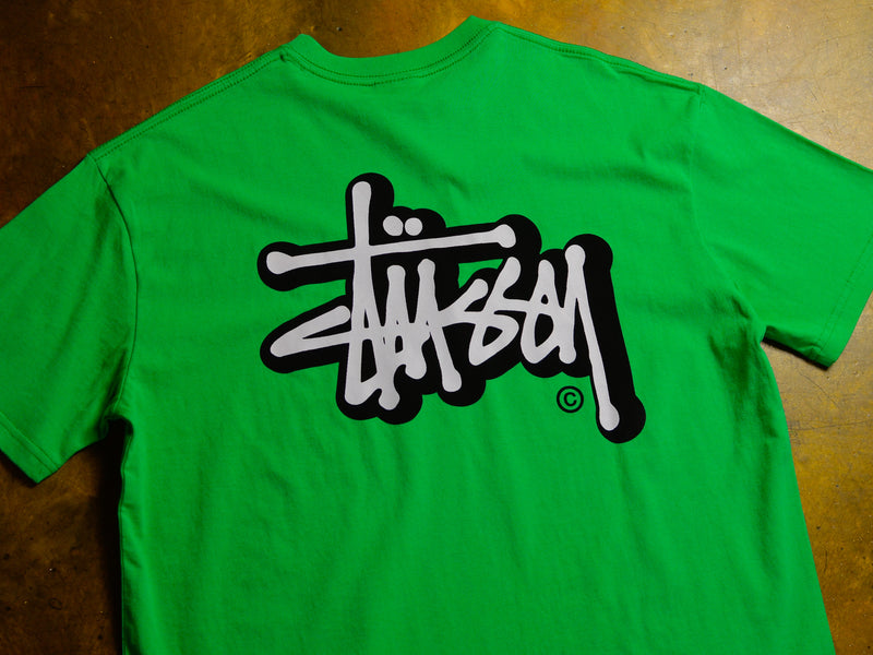 Solid Offset Graffiti T-Shirt - Apple