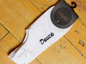 Deuce No Show Sock - White