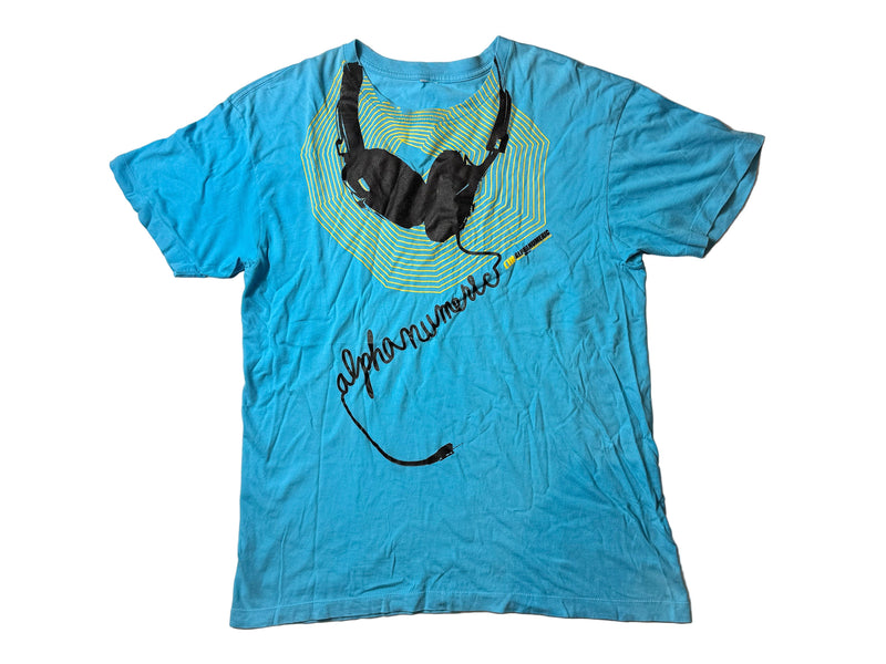 Vintage Headphones T-Shirt - Aqua