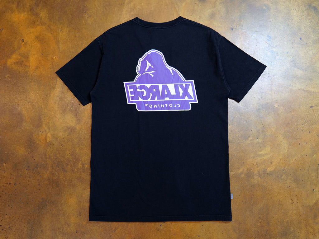 Slanted T-Shirt - Black / Purple