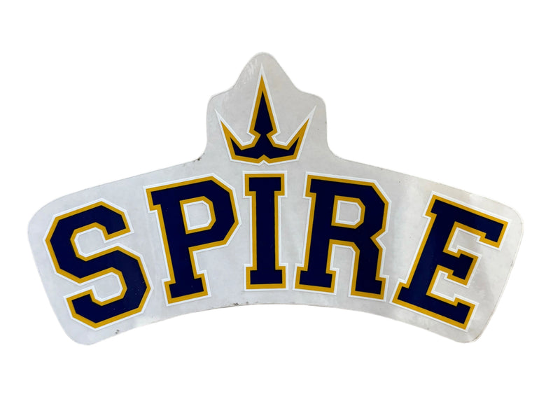 Vintage College Logo Sticker - Navy / Yellow