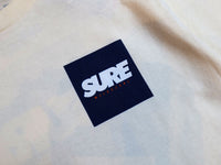 Banner Square T-Shirt - Cream / Navy / White