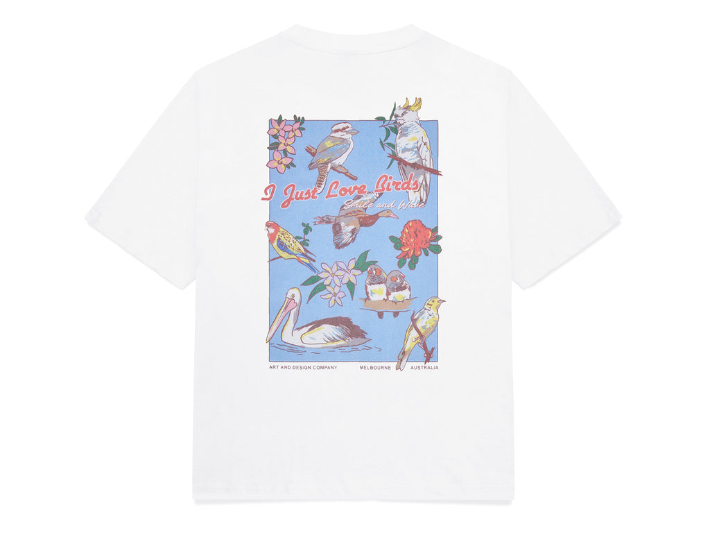 Feathers T-Shirt - White