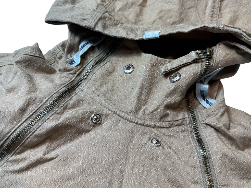 Vintage Women's Duel Zip Canvas Ripstop Jacket - Tan