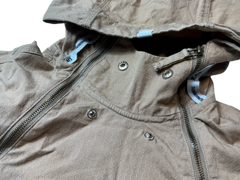 Vintage Women's Duel Zip Canvas Ripstop Jacket - Tan