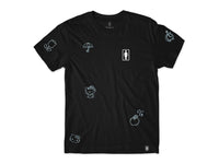 Hello Kitty x Girl All Over T-Shirt - Black