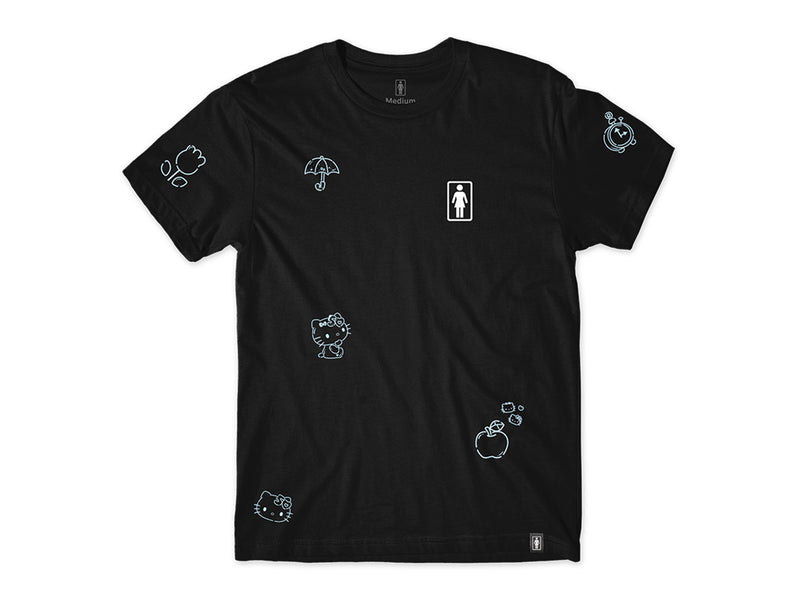Hello Kitty x Girl All Over T-Shirt - Black