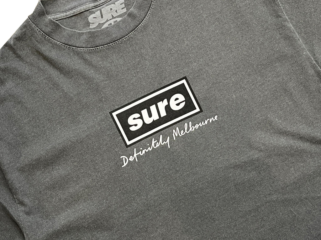 Definitely Melbourne T-Shirt - Faded Black