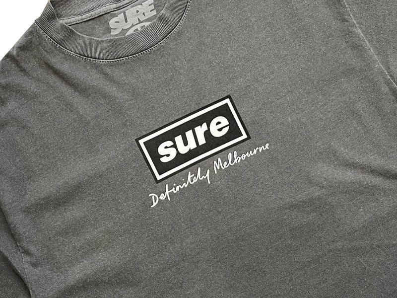 Definitely Melbourne T-Shirt - Faded Black