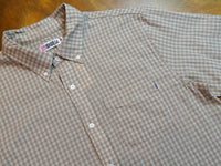 Oxford Classic Short Sleeve Shirt - White / Blue Stripe