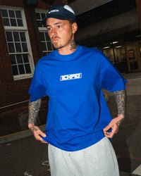 Strike Logo T-Shirt - Royal / White