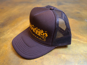 Thrasher x Antihero Pigeon Mag Trucker Cap - Brown