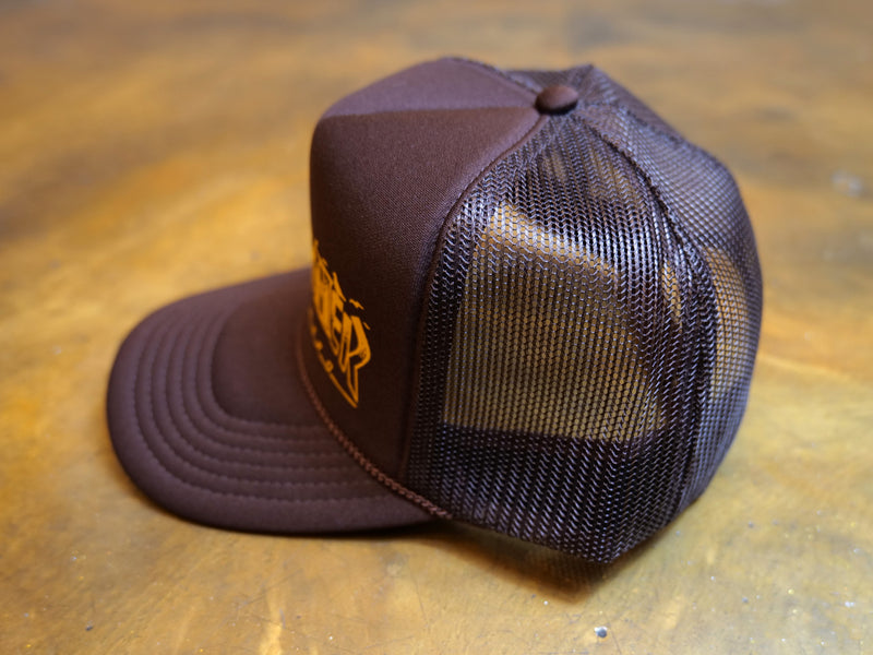 Thrasher x Antihero Pigeon Mag Trucker Cap - Brown