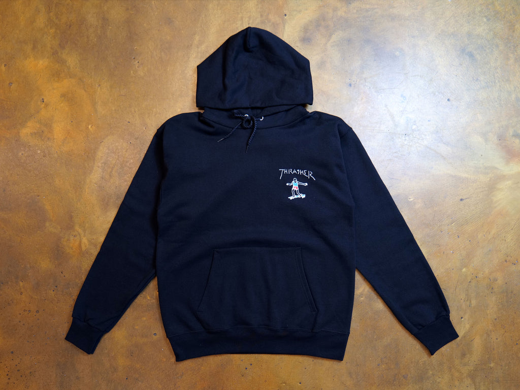 Gonz Mini Logo Hooded Fleece - Black