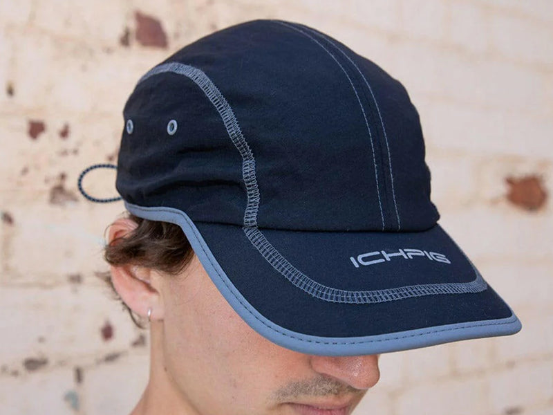 Outline 4 Panel Cap - Black