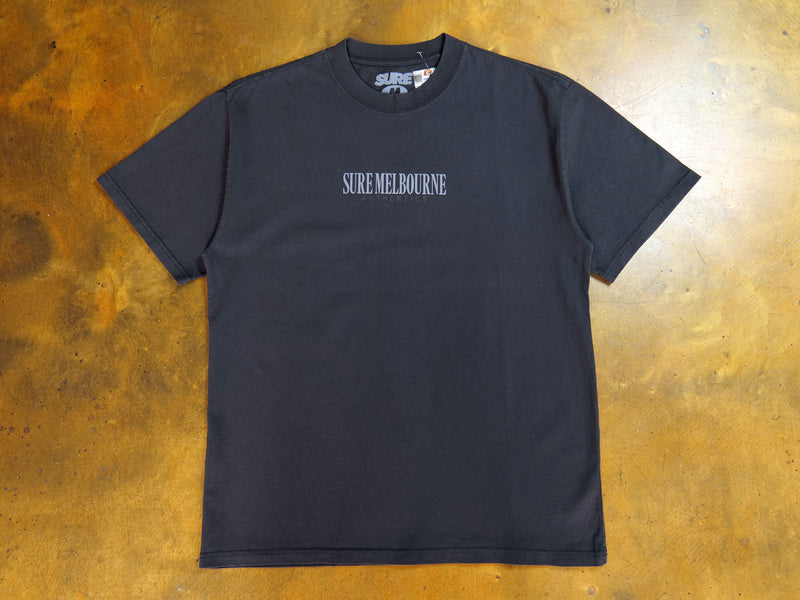 Little Lonsdale St. Heavyweight T-Shirt - Faded Black / Grey