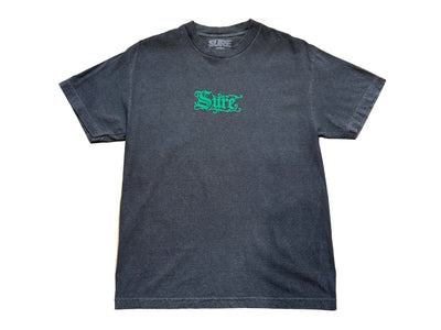 Sure - Rex Heavyweight T-Shirt - Faded Coal / Forest Green