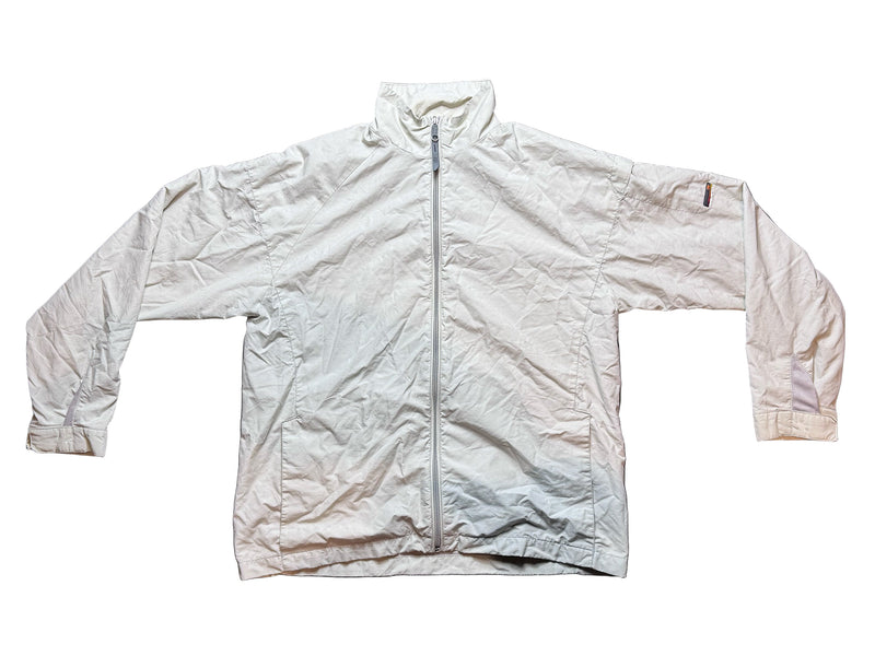 Vintage Mesh Lined Warm Up Jacket - Bone