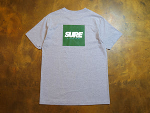 Banner Square T-Shirt - Grey / Forrest / White