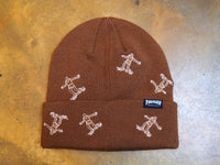 Thrasher Gonz Pattern Beanie - Brown