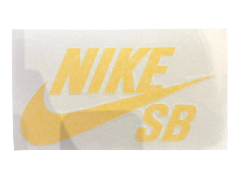 Vintage Nike SB Decal Large Sticker - Yellow