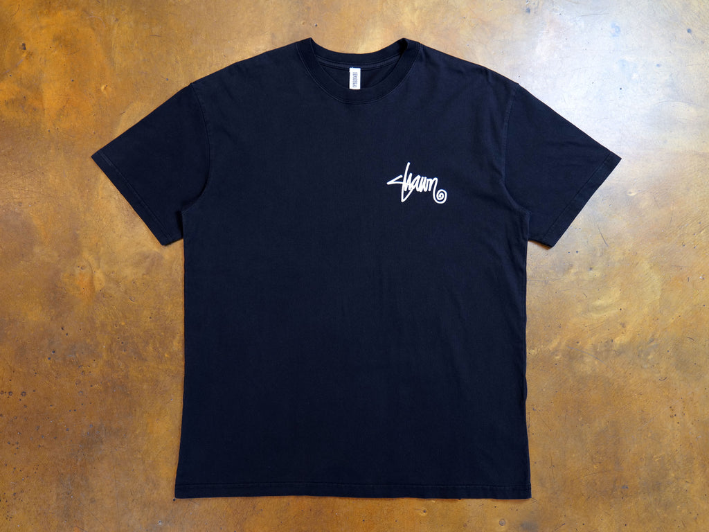 Shawn Script T-Shirt - Black