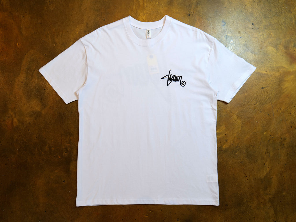 Shawn Script T-Shirt - White