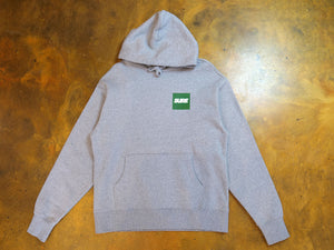 Banner Square Heavy Weight Hood - Grey Marl / Forest Green / White