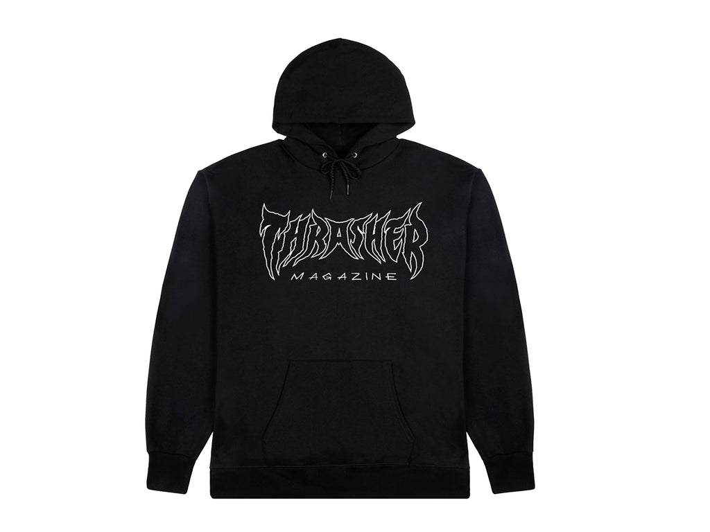 Metal Hooded Fleece - Black