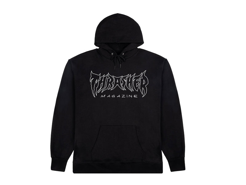 Metal Hooded Fleece - Black