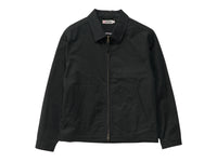 Unlined Canvas Zip Jacket - Black