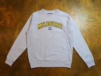 Letterman Super Heavyweight Reverse Weave Crew Fleece - Athletic Heather