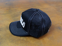 Mid-Block Curved Peak Trucker - Black