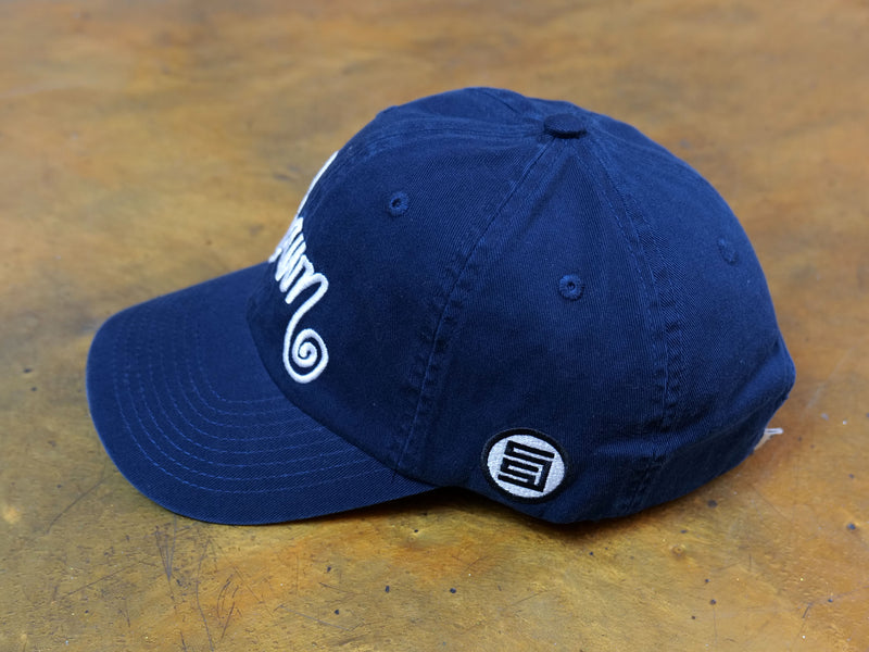 Shawn Script Strapback Cap - Navy