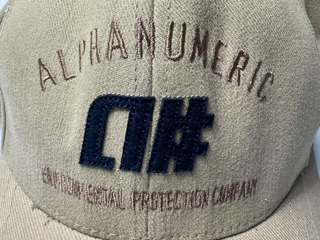 Vintage Applique Flex Cap - Tan