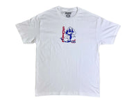 No Bones T-Shirt - White / Navy