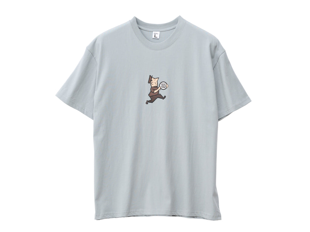 Man With Dot  T-Shirt - Blue Grey