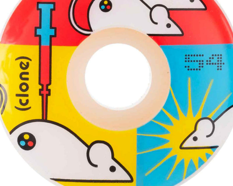 99D Clone Replicate Wheels - White 54mm