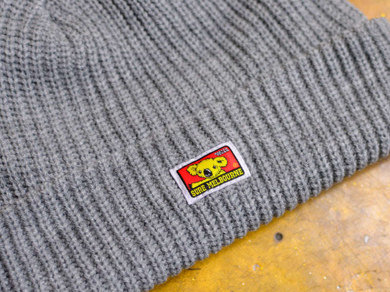 Clippy Cable Beanie - Grey Marle